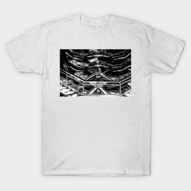 Inside The Vessel NYC BnW T-Shirt by Robert Alsop